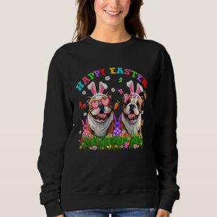 Sweatshirt Mignonne Anglais Chien et Oreilles de lapin OE OE