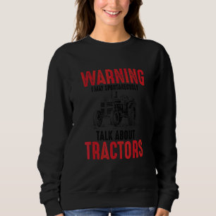 Sweatshirt Mignonne Avertissement Peut Parler Spontanément De