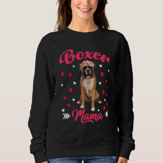 Sweatshirt Mignonne Boxer Mama Chien Maman Chien Fête des mèr