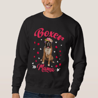 Sweatshirt Mignonne Boxer Mama Chien Maman Chien Fête des mèr