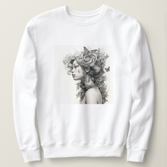 Sweatshirt Mignonne cadeau moderne et rare pour sa Wifey (Design devant)