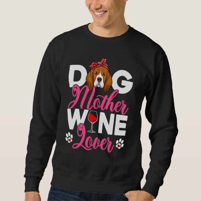 Sweatshirt Mignonne Chien Mère Beagle Chien Fête des mères (Devant)