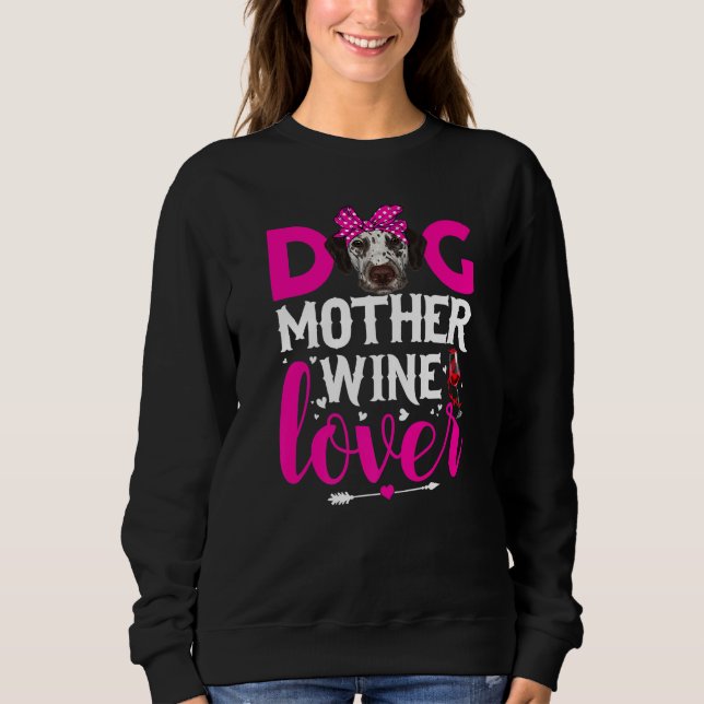 Sweatshirt Mignonne Chien Mère Dalmatienne Chien Fête des Mèr (Devant)