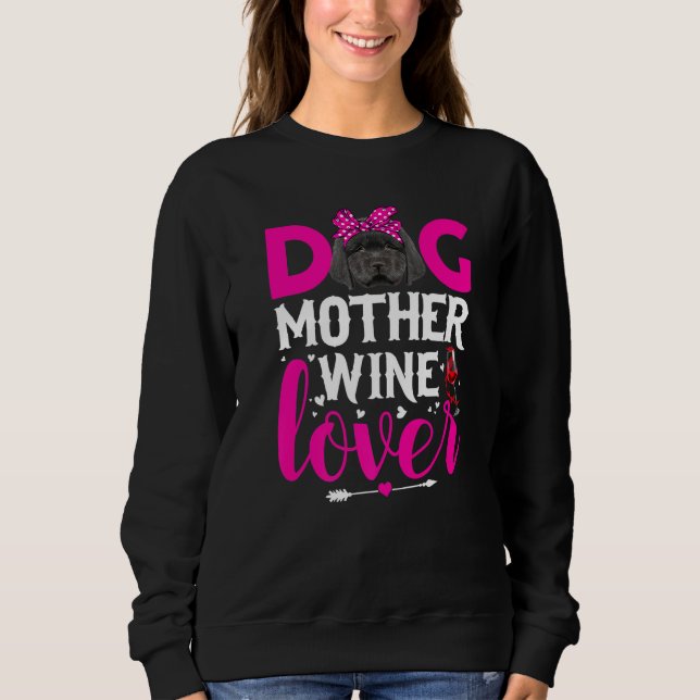 Sweatshirt Mignonne Chien Mère Terre-Neuve Chien Fête des Mèr (Devant)