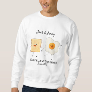 Sweatshirt Mignonne Drôle Joyeux Toast Eggcelcelcelcelcate En