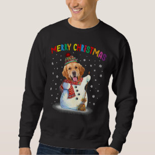 Sweatshirt Mignonne Golden Retriever Pajama de Noël