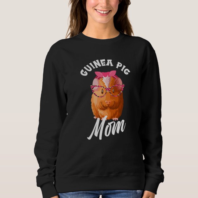 Sweatshirt Mignonne Guinea Pig Mom (Devant)