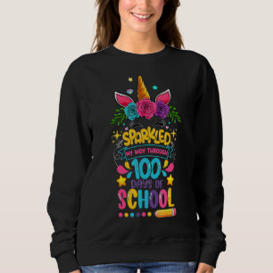 Sweatshirt Mignonne M'A Éclatée À Travers 100 Jours De L'Écol