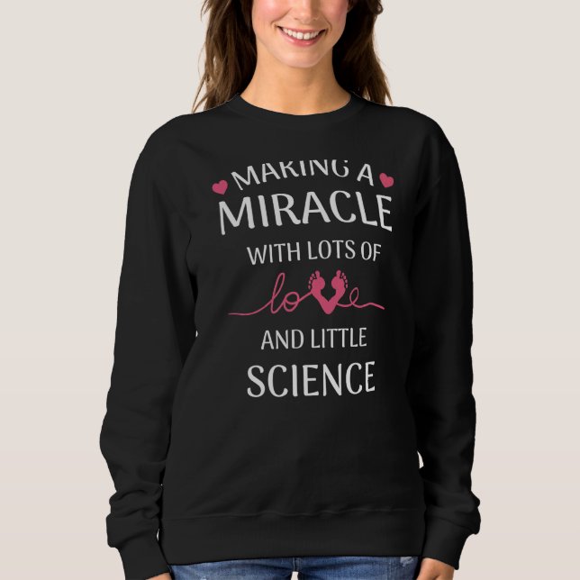 Sweatshirt Mignonne mère porteuse Fertilisation Embryo Transf (Devant)