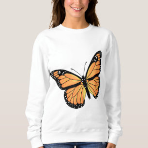 Sweatshirt Mignonne Monarque Papillon Art Hommes Femmes Beurr