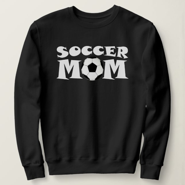 Sweatshirt Mignonne Soccer Maman Sports Graphiques Femmes (Design devant)