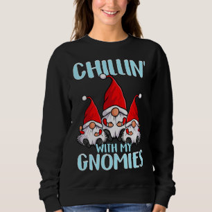 Sweatshirt Mignonnes Gnomes de Noël Chapeaux de Père Noël Chi