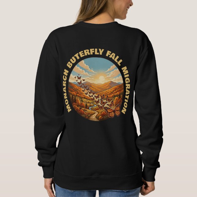 Sweatshirt Migration du papillon monarque (Dos)