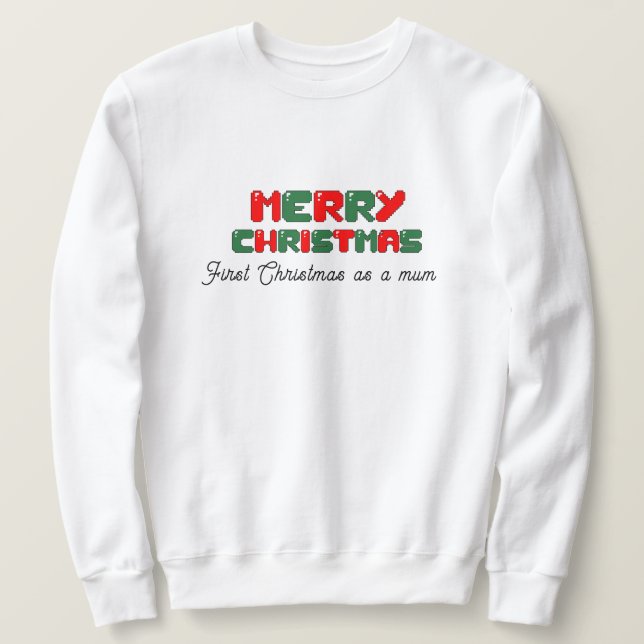 Sweatshirt Mikitiez Christmasgame vintage papa elf santaclaus (Design devant)