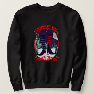 Sweatshirt Mikitiez sorcière magique Noël nuit saint Père Noë