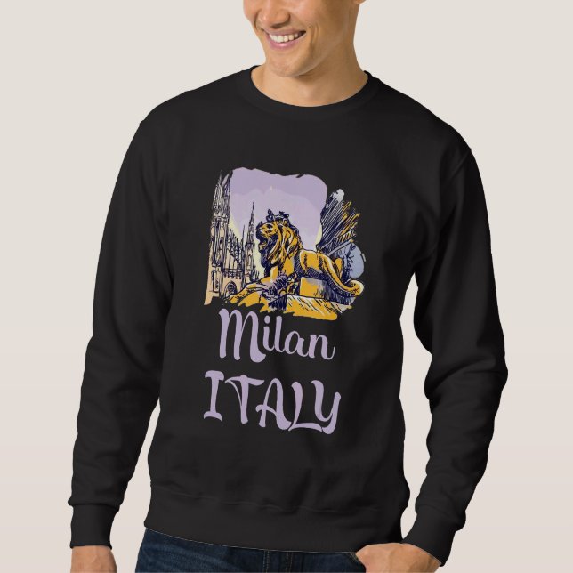 Sweatshirt Milan Milano Italie Europe Piazza Duomo Tourisme (Devant)