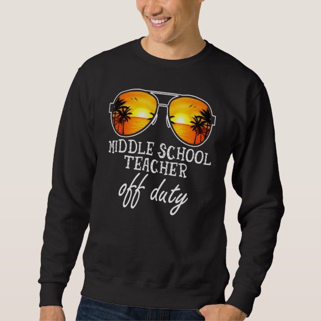 Sweatshirt Milieu Enseignant hors service Lunettes de soleil  (Devant)