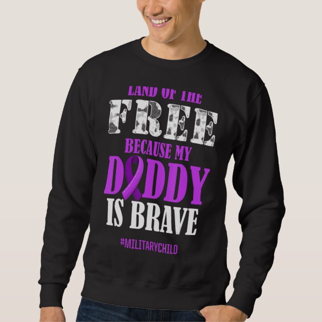 Sweatshirt Militaire Mois pourpre terrain (Devant)