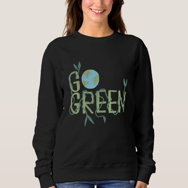 Sweatshirt Militant Écolo Sauve La Planète (Devant)