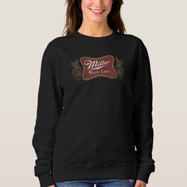 Sweatshirt Miller High Life Vintage Bottle Étiquette (Devant)