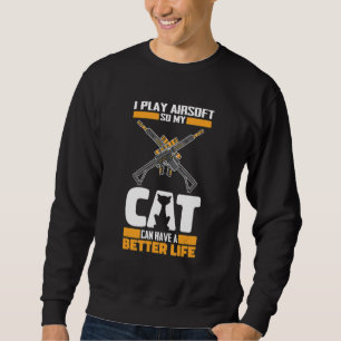 Sweatshirt Milsim Canon de chat - Fusil Airsoft