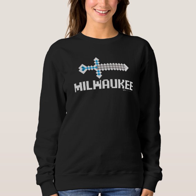 Sweatshirt Milwaukee 8 bits Gamer City 1 (Devant)