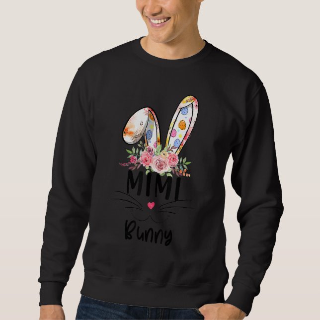 Sweatshirt Mimi Bunny Famille de Pâques Correspondant (Devant)