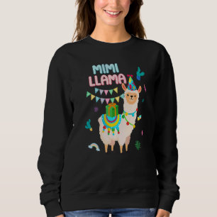 Sweatshirt Mimi De L'Anniversaire Llamazing Alpaca Thème Fami