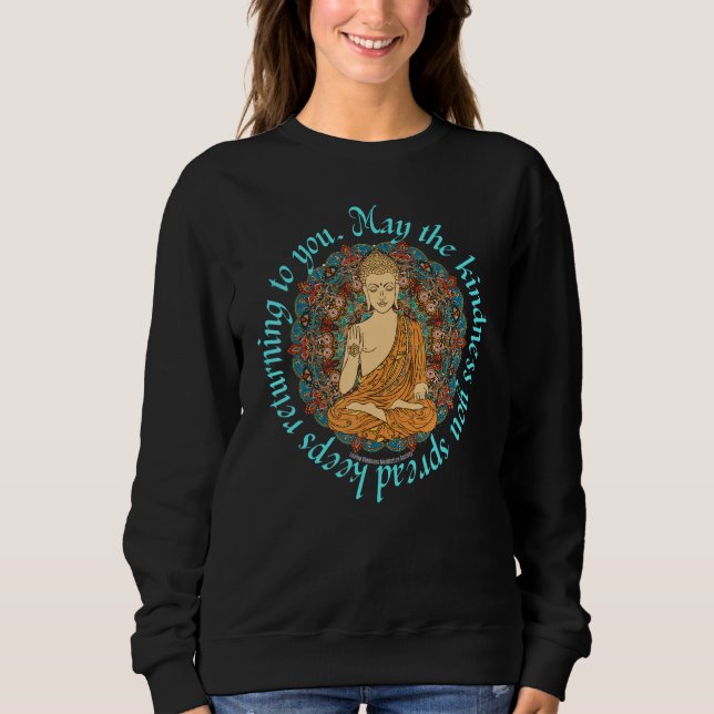 Sweatshirt Mindfulness Buddha Buddhism Spiritual Yoga Meditat (Devant)