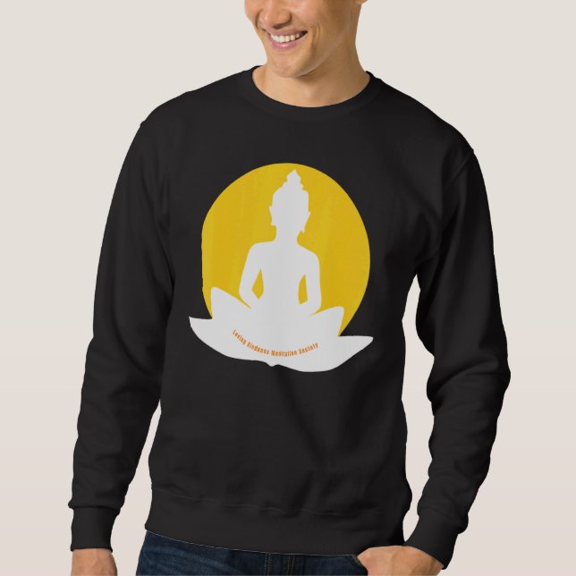 Sweatshirt Mindfulness Buddha Buddhism Spiritual Yoga Meditat (Devant)