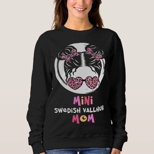 Sweatshirt Mini Swedish Vallhund Mom Swedish Vallhund dog gir (Devant)
