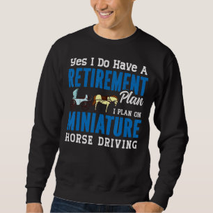 Sweatshirt Miniature Cheval Conduite Panier Selle Wagon Mini
