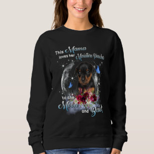 Sweatshirt Miniature Pinscher Mama Chien Maman Joyeuse fête d
