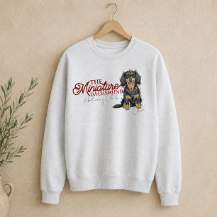 Sweatshirt Miniature teckel personnalisé pour le club de Noël