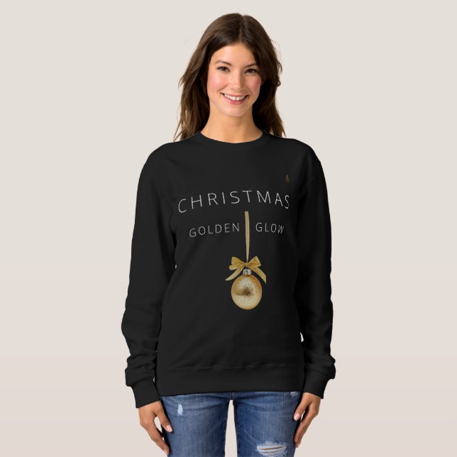 Sweatshirt Minimal Christmas Line Art Tree | KaliraArts (Devant entier)