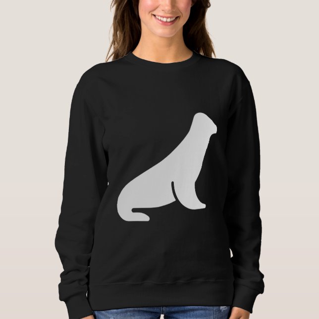 Sweatshirt Minimalist sea lion (Devant)
