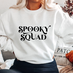 Sweatshirt minimaliste de l'Halloween de l'équipe