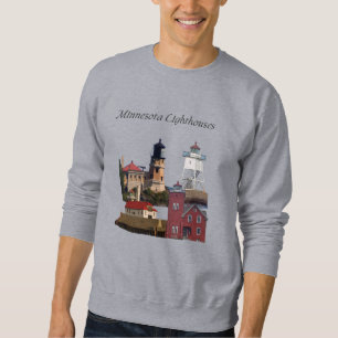 Sweatshirt Minnesota Lighthouses chemise noir lettrage