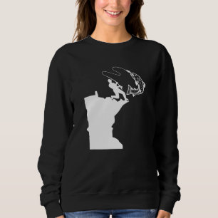 Sweatshirt Minnesota Pêche Homme Amour À Poisson