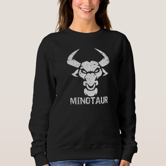 Sweatshirt Minotaur Greek Mythological Creature, Part Man Par (Devant)