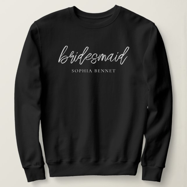 Sweatshirt Minuscule de script personnalisé (Design devant)