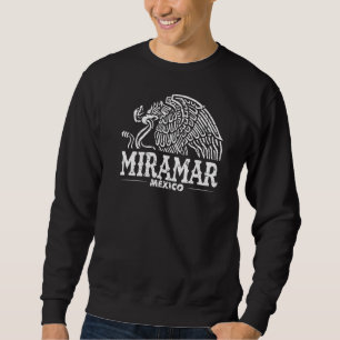 Sweatshirt Miramar Mexico Eagle Retro Vintage désorganisé