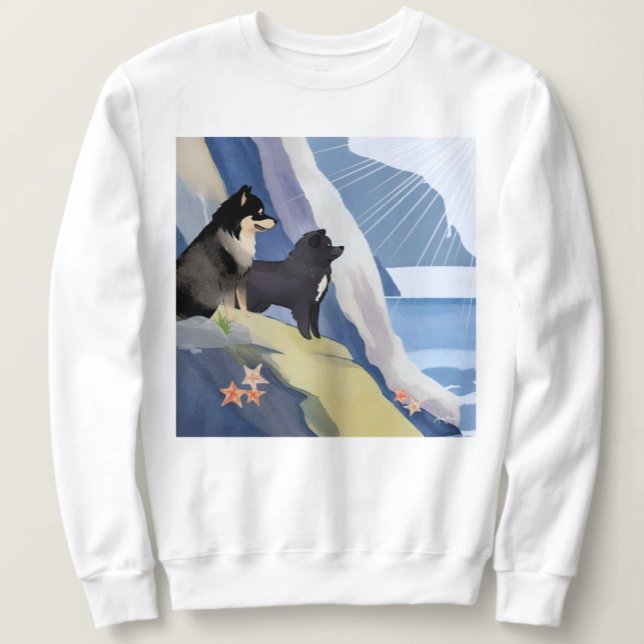 Sweatshirt MIROIR DE LA MER Chemises Lapphund (Créateur téléchargé)