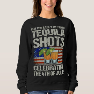 Sweatshirt Mis Amigos 4 juillet sel lime et tacos tequila