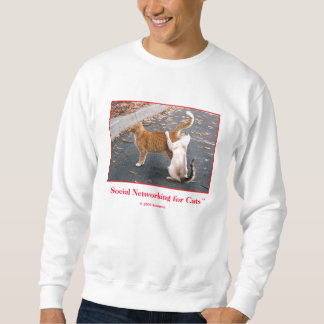 Sweatshirt Mise en réseau sociale pour des chats