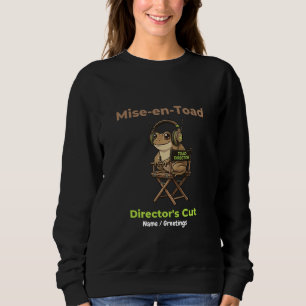 Sweatshirt Mise-en-Toad Director’s Cut Cinéma Pun Toad Art