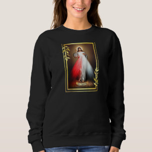 Sweatshirt Miséricorde divine Jésus Christ Jésus Je fais conf