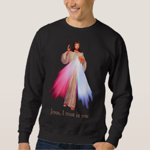 Sweatshirt Miséricorde divine Jésus Je fais confiance en toi