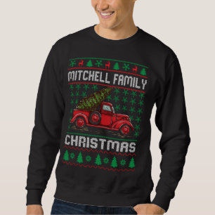 Sweatshirt Mitchell Famille Vilain Chandail de Noël Camion Ro