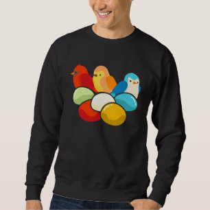 Sweatshirt Mochi en 9 Oiseaux Saveurs Oiseaux Dessert Parakee